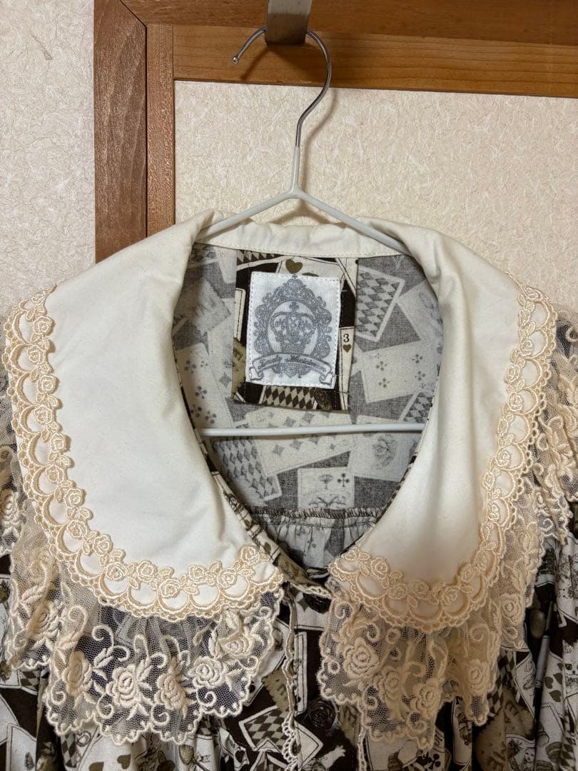 マキシマム　MAXICIMAM トランプ模様 長袖ブラウス サイズ3