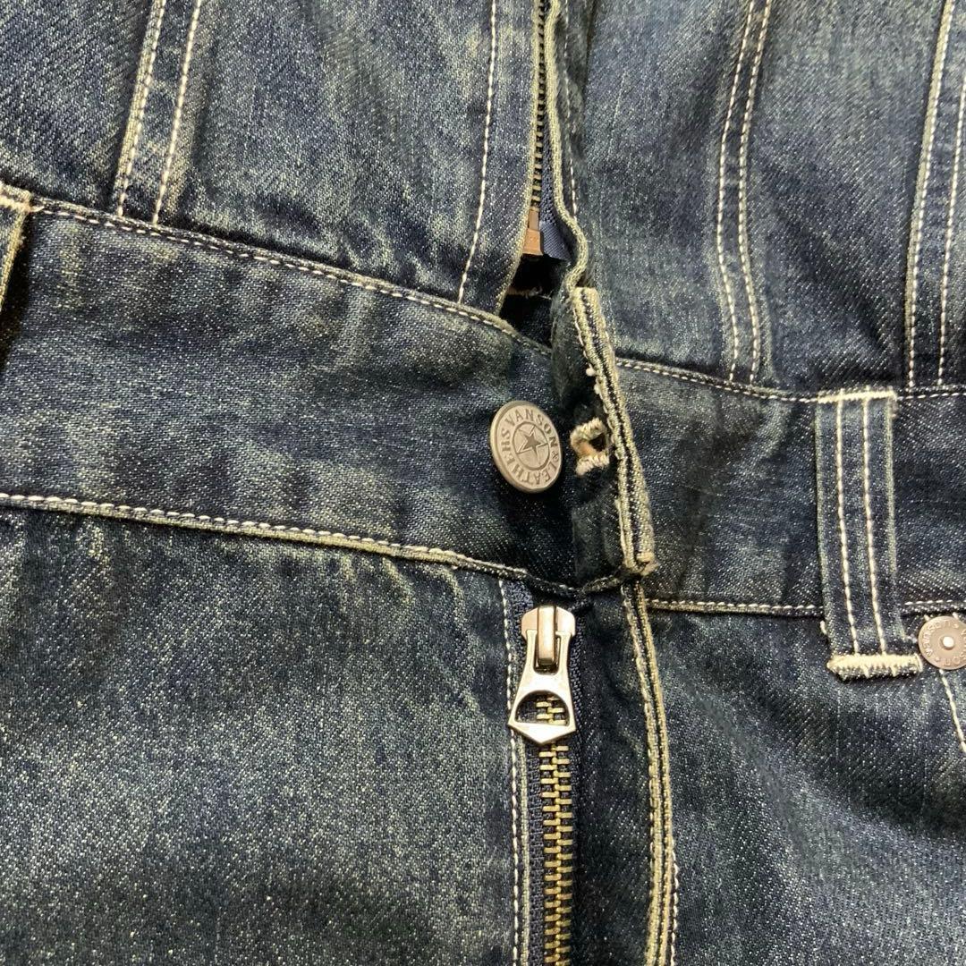 VANSON デニム オールインワン ツナギ M