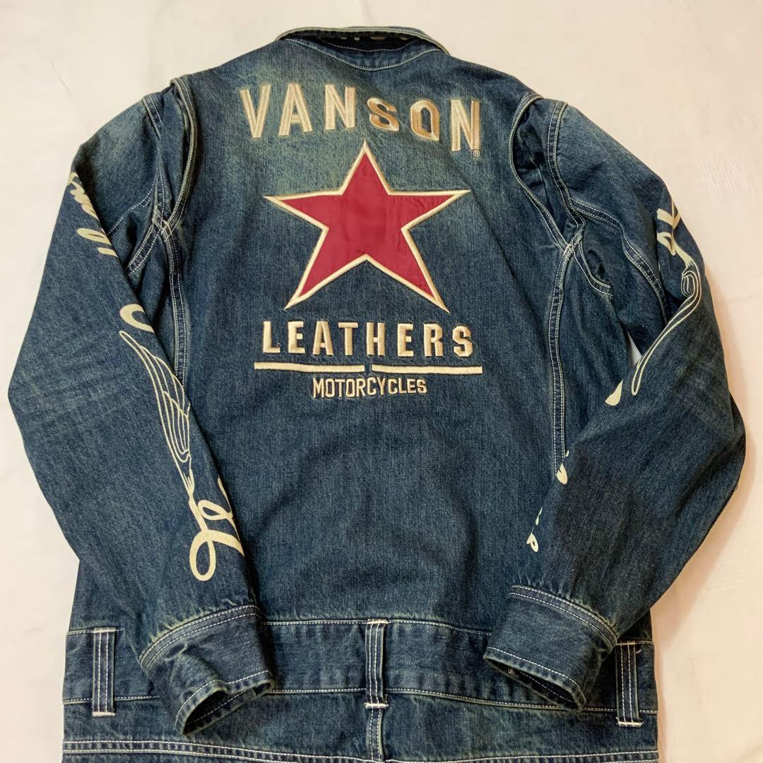 VANSON デニム オールインワン ツナギ M