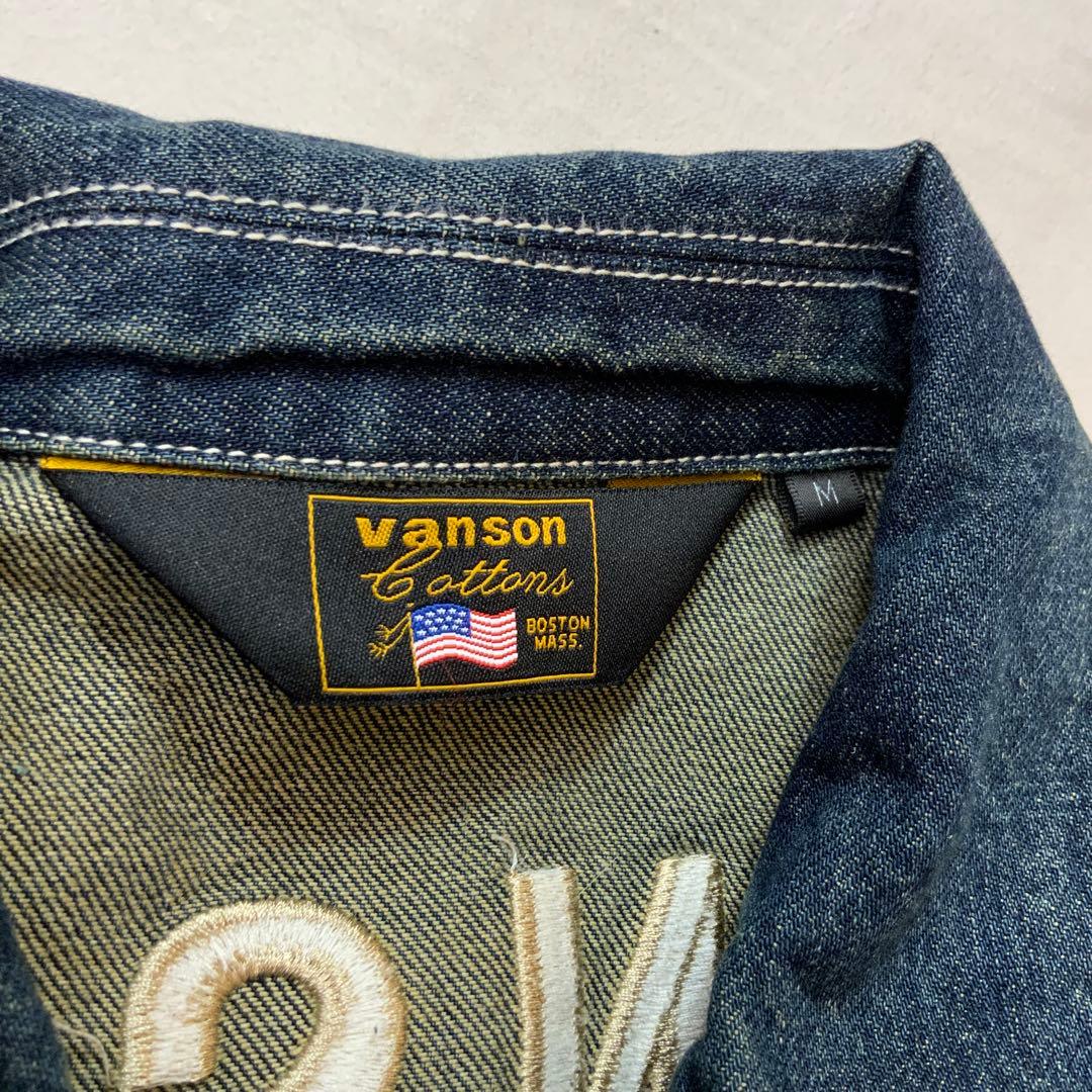 VANSON デニム オールインワン ツナギ M