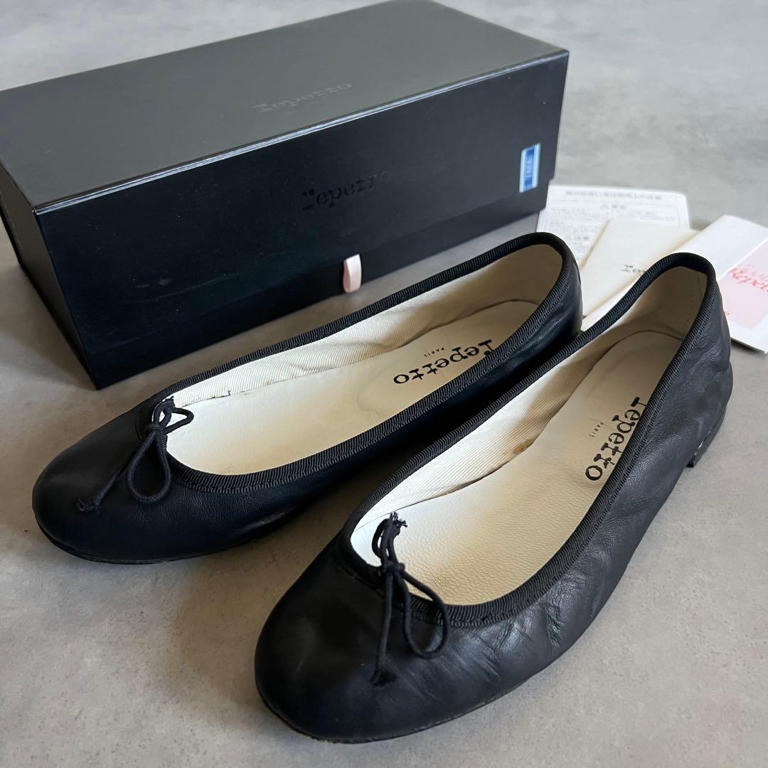 【極美品】 repetto レペット レザー バレエ シューズ パンプス 黒