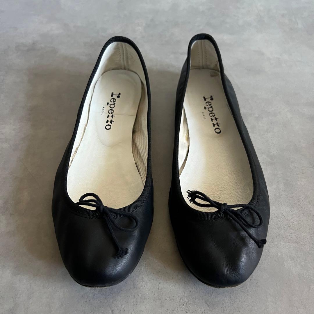 【極美品】 repetto レペット レザー バレエ シューズ パンプス 黒