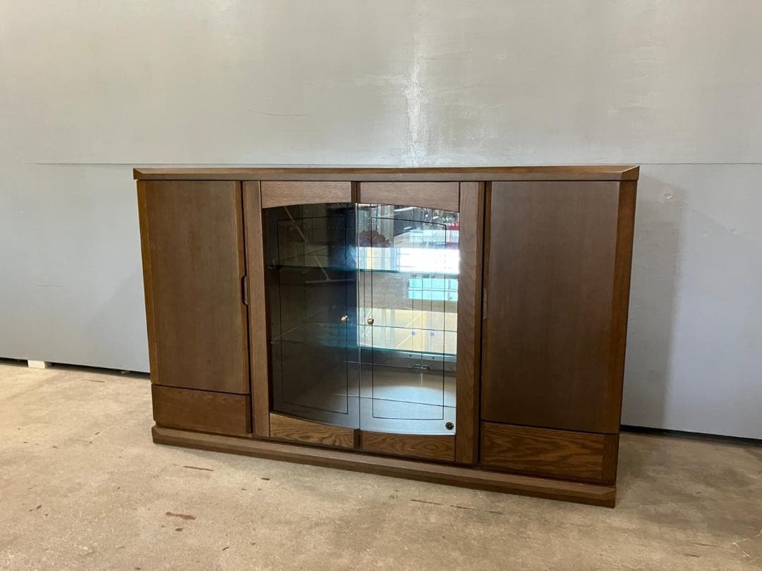 『メーカー不明』サイドボード キャビネット リビングボード ナラ材 RWsid3