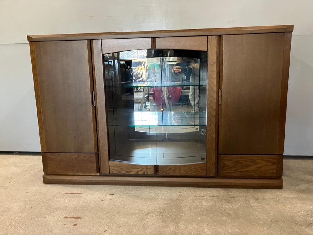 『メーカー不明』サイドボード キャビネット リビングボード ナラ材 RWsid3