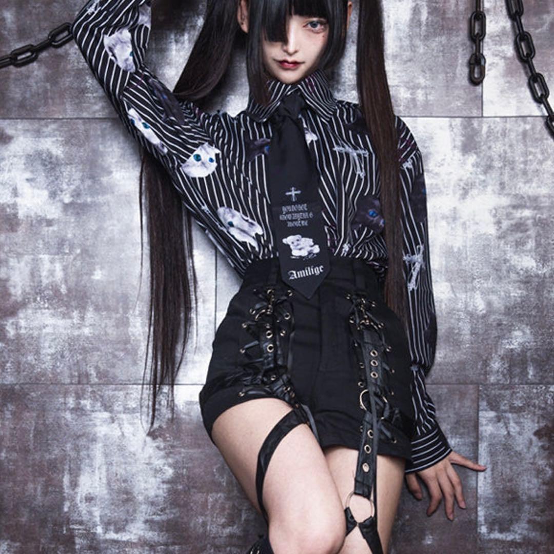 Amilige ガーターベルト付きパンツ Mサイズ