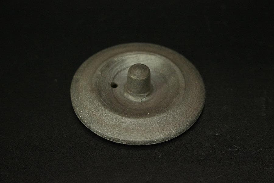 笠間焼 名工 黒田隆 作 特級 急須 焼締 横手 未使用(A455)