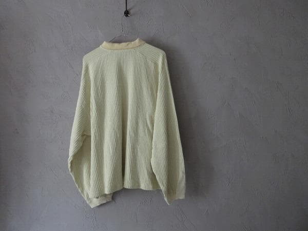 トップス ancellm HENLEY RIB LS T-SHIRT