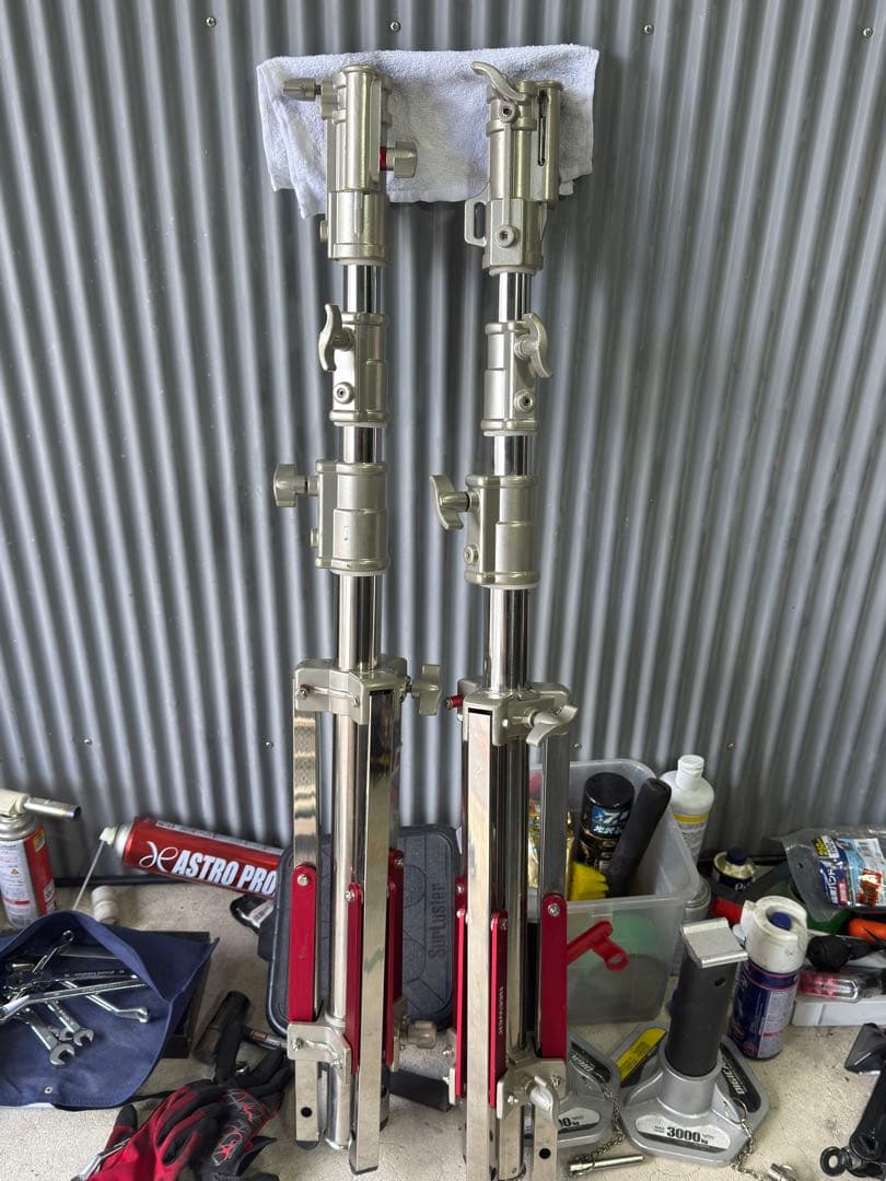 NEEWER ST240SS 240cmステンレススチール製ライトスタンド 2台