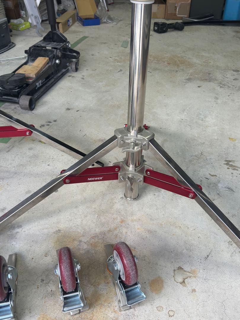 NEEWER ST240SS 240cmステンレススチール製ライトスタンド 2台