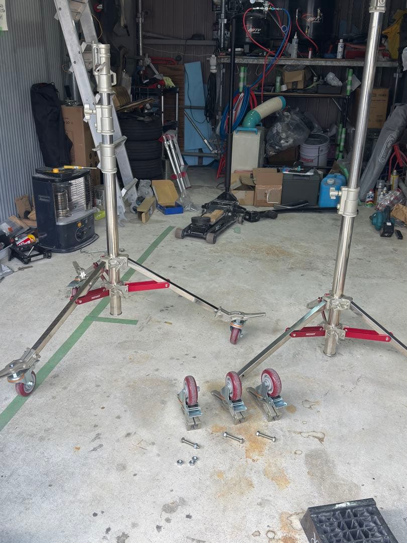 NEEWER ST240SS 240cmステンレススチール製ライトスタンド 2台