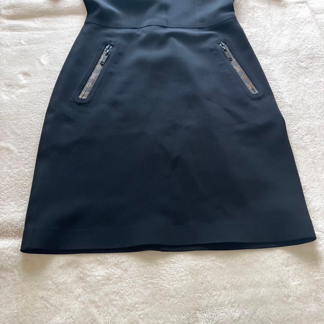 ★美品★ルイヴィトン　ショートスリーブハイネックフィットドレス 34 付属品あり