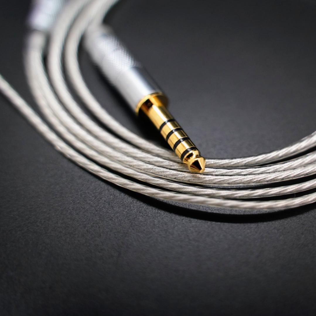 ついに7N 超冷凍製単結晶銅銀メッキ！最高スペックリケーブルMMXC/4.4mm