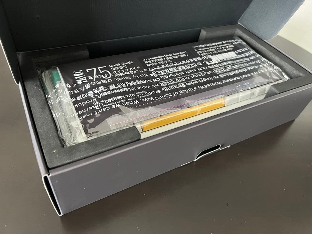 Nuphy Halo75 ワイヤレスメカニカルキーボード ホワイト 赤軸