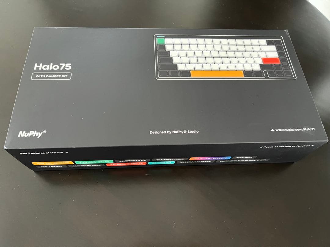 Nuphy Halo75 ワイヤレスメカニカルキーボード ホワイト 赤軸