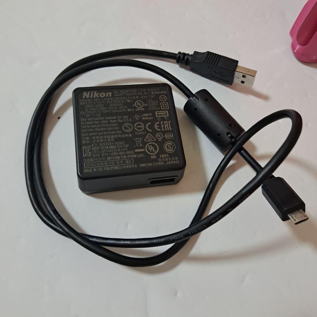 [美品][動作確認済]Nikon COOLPIX W100ピンク デジタルカメラ