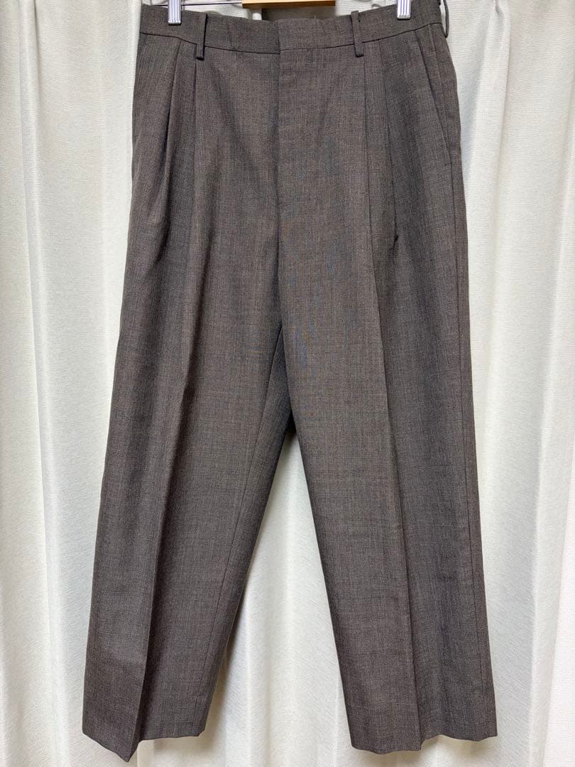 パンツ AURALEE BLUEFACED WOOL WIDE SLACKS 3