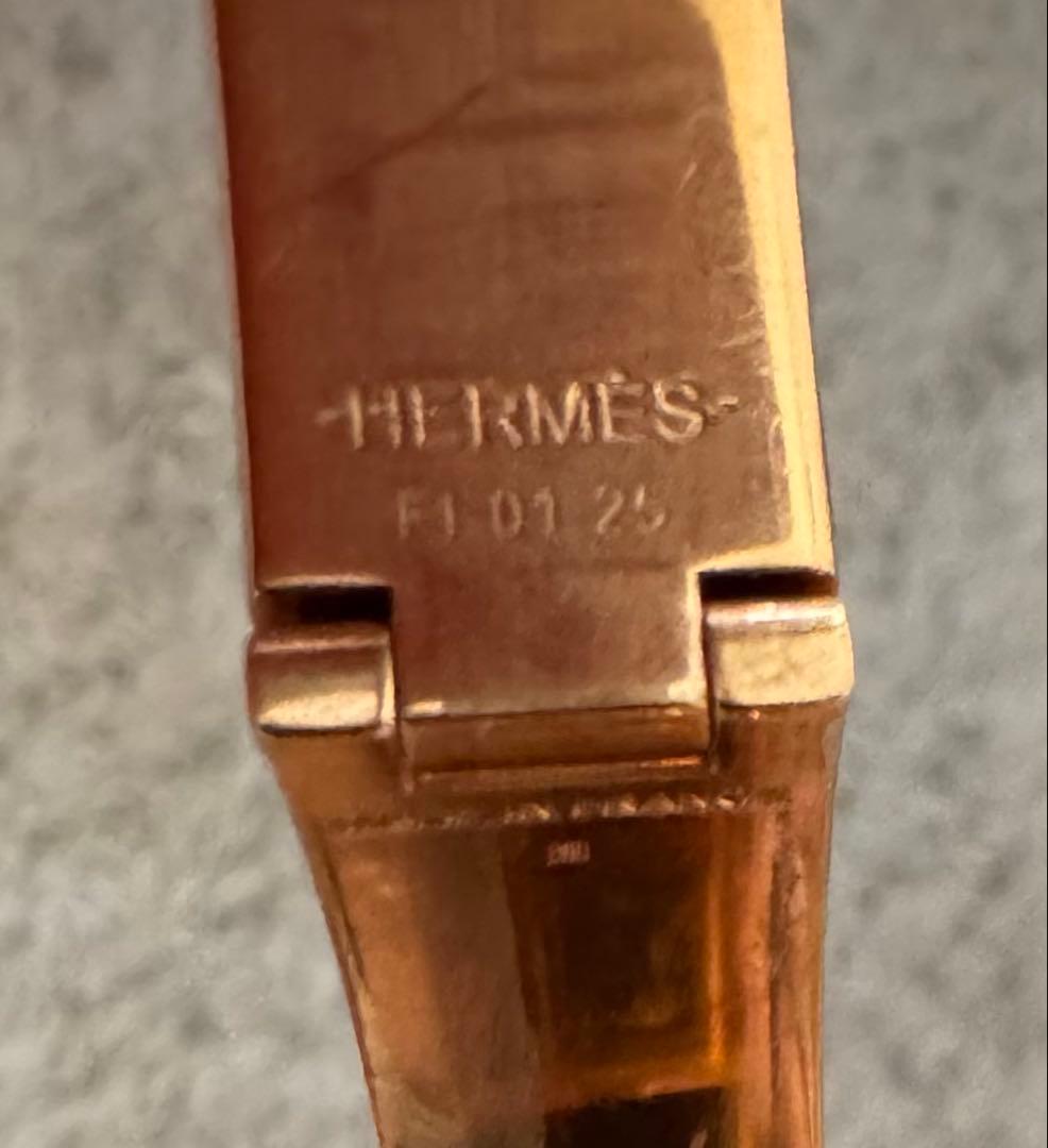 HERMES エルメス クリックH バングル ゴールド ブラック ブレスレット