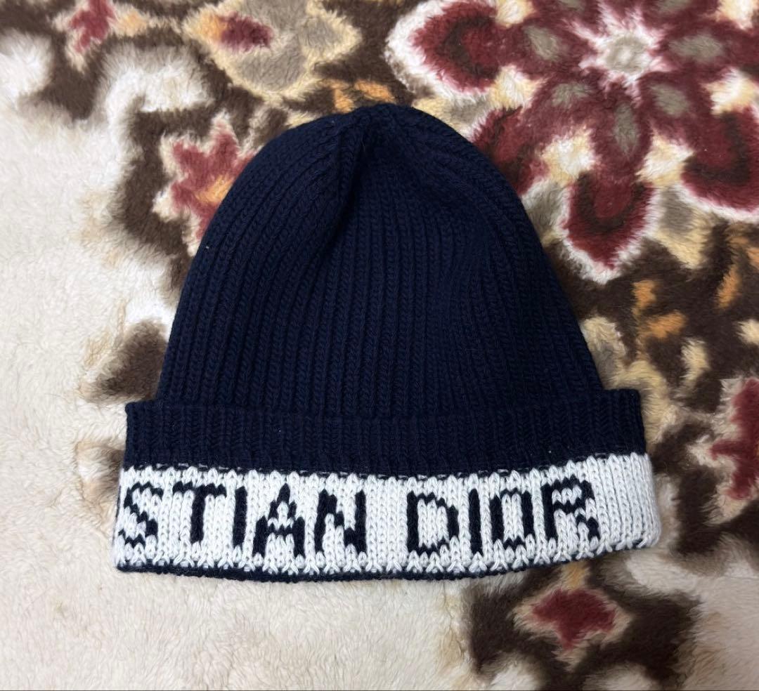 Dior ニット帽 ロゴ ウール カシミヤ 美品