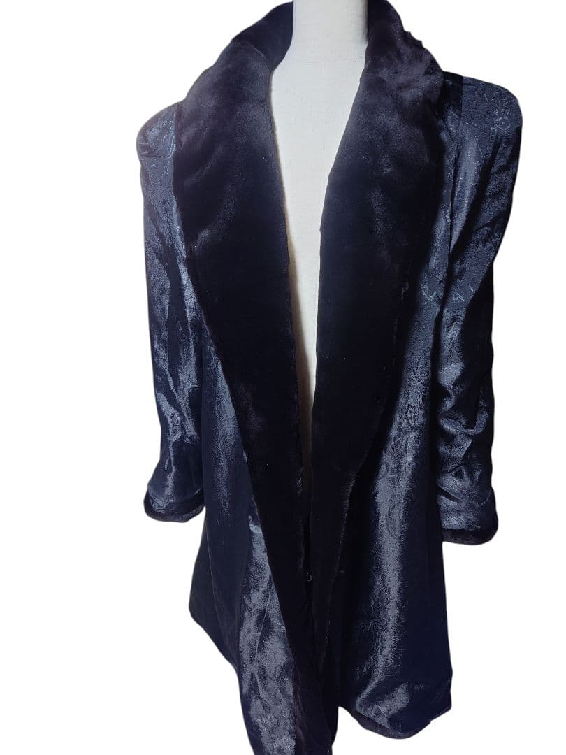 美品！高級 シェアードミンク セミロングコート モチーフ付き Fサイズ 送料無料