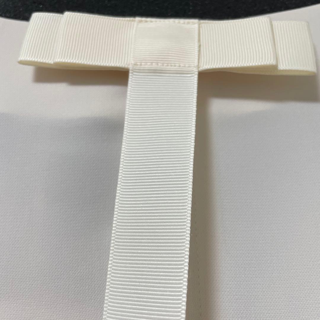 新品　ローズティアラ　パール　リボン　ペプラム　チュニック　46