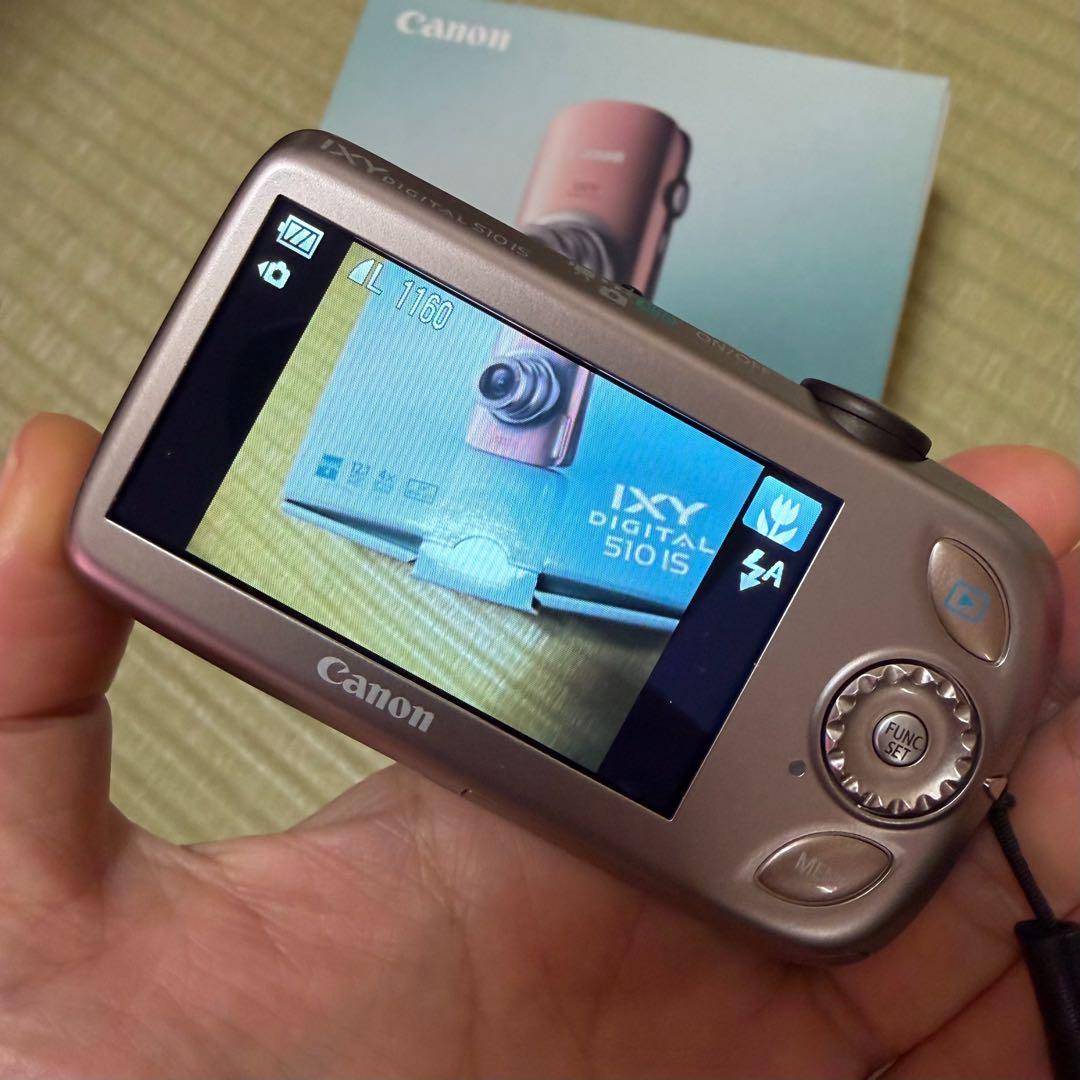 【美品】デジタルカメラ Canon IXY DIGITAL 510 IS ピンク