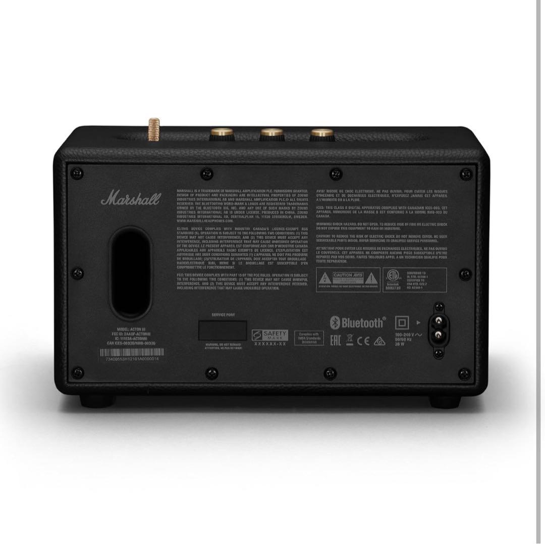 [最終価格]Marshall ACTON3 ブラック　新品未使用品