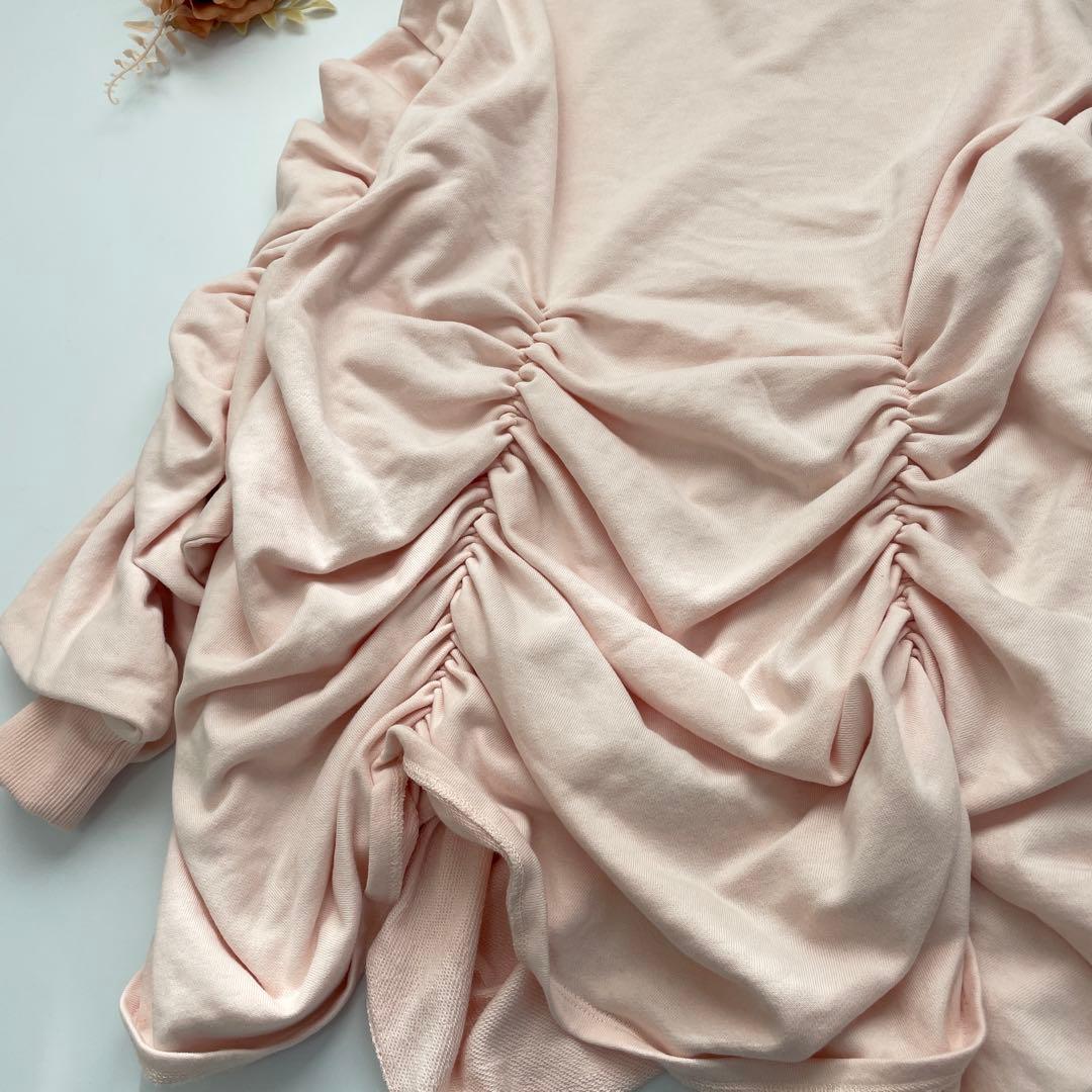 SORIN ソフトスウェット ボリュームギャザートップ　ピンク　38