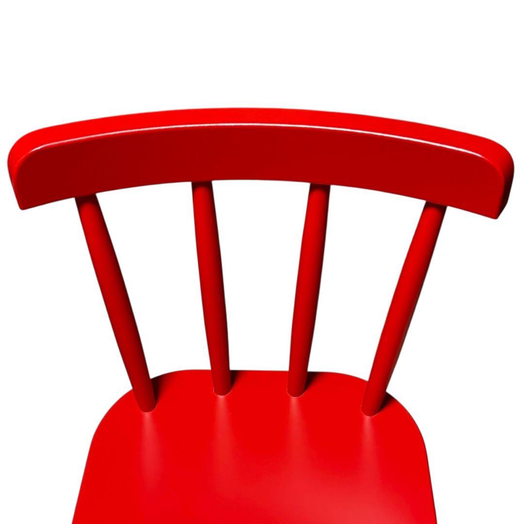 廃盤色 IKEA イケア AGAM アーガム キッズチェア ハイチェア　レッド赤