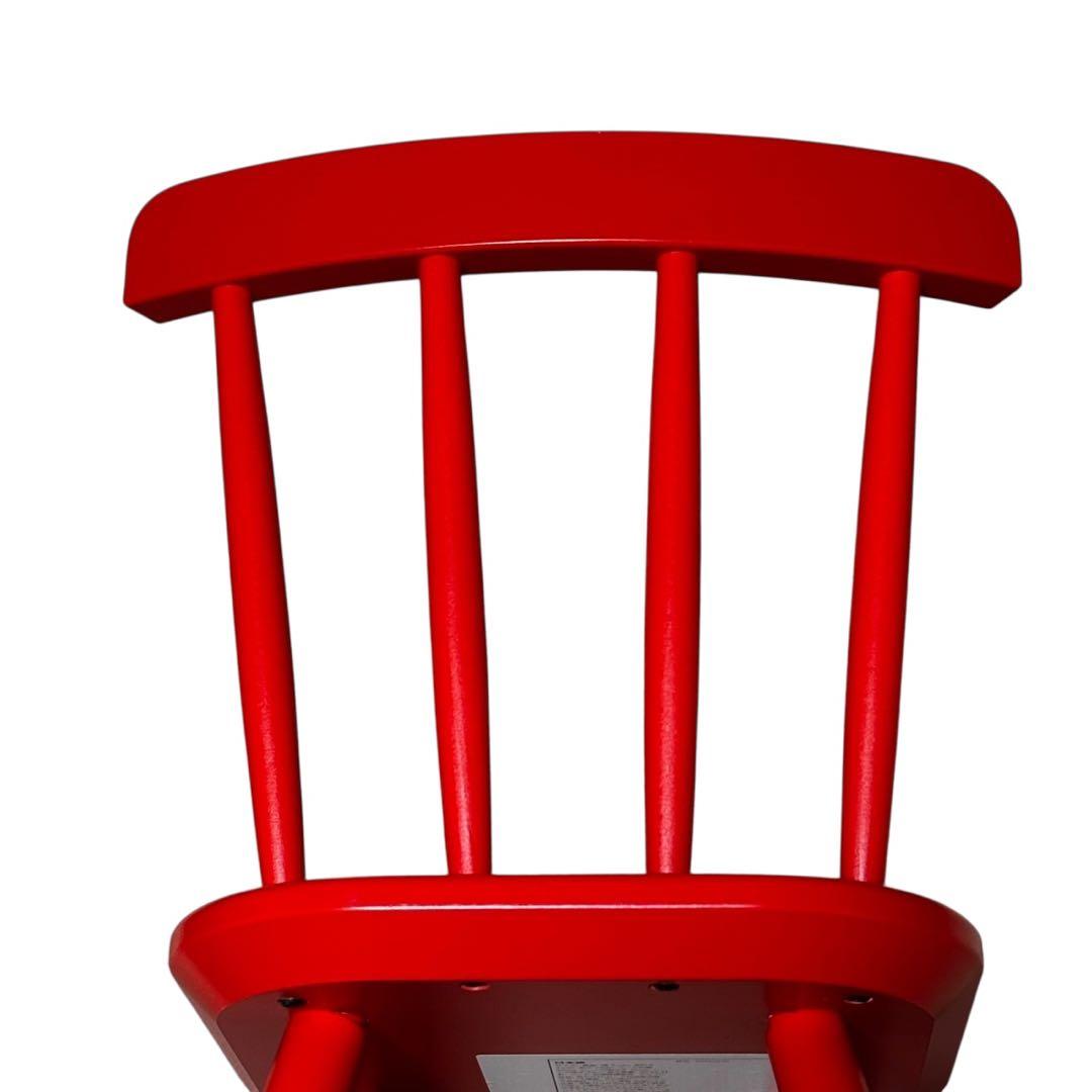 廃盤色 IKEA イケア AGAM アーガム キッズチェア ハイチェア　レッド赤