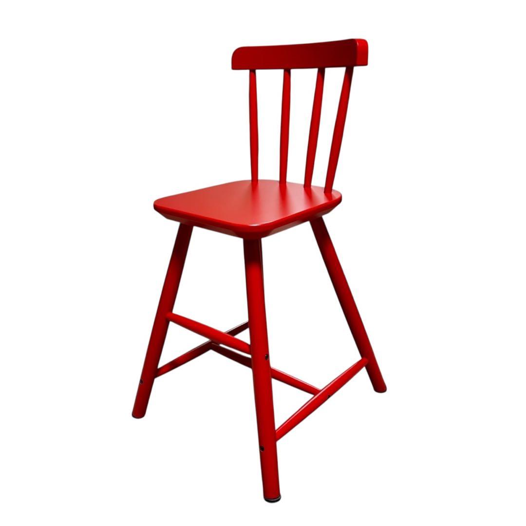 廃盤色 IKEA イケア AGAM アーガム キッズチェア ハイチェア　レッド赤