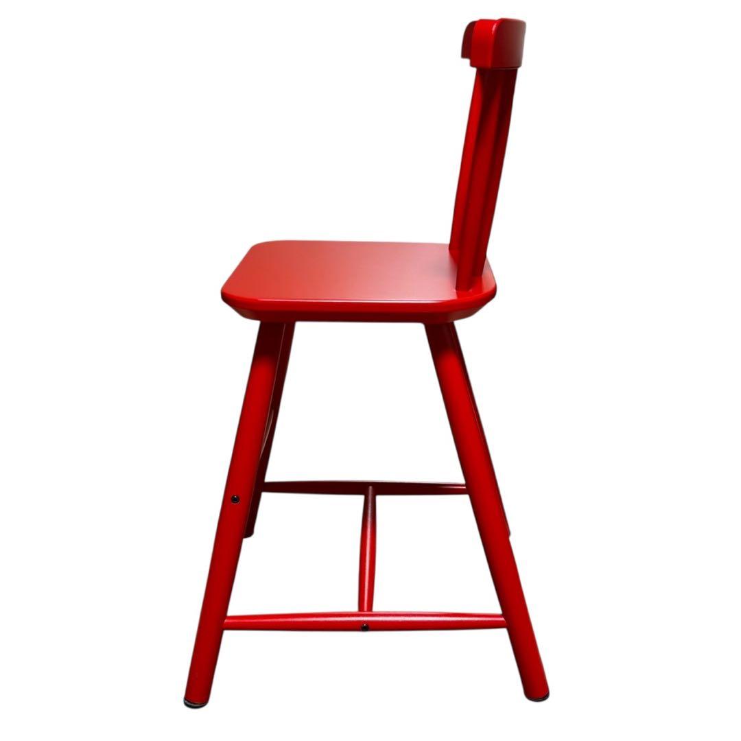 廃盤色 IKEA イケア AGAM アーガム キッズチェア ハイチェア　レッド赤