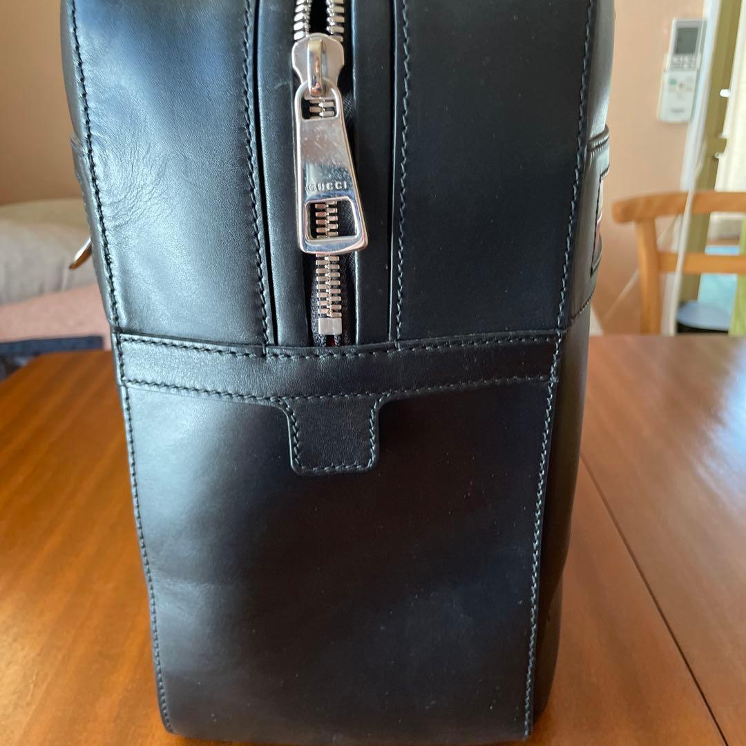 GUCCI レザーボストンバッグ