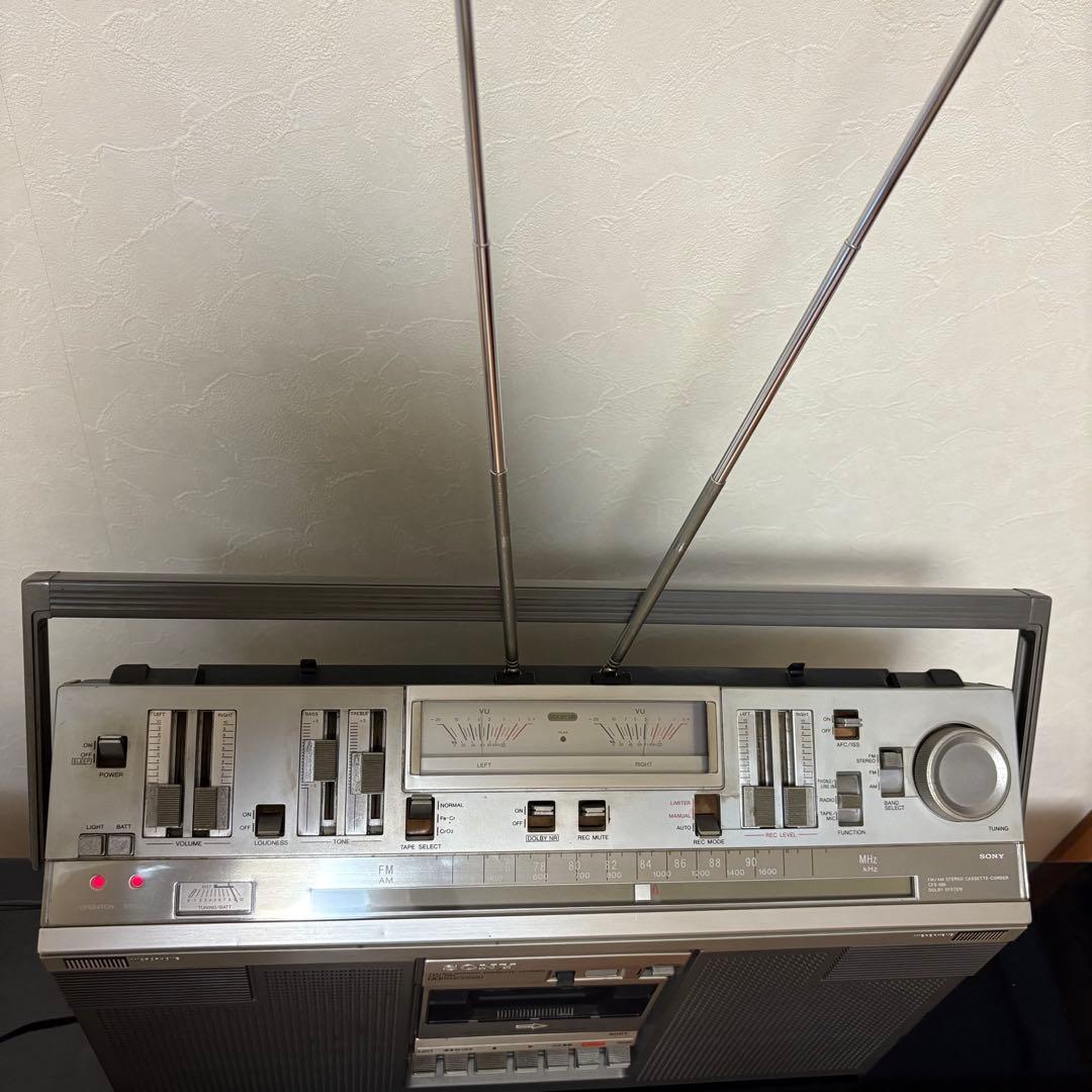 昭和レトロ　ラジカセ　SONY CFS-686 FM/AM ステレオラジカセ