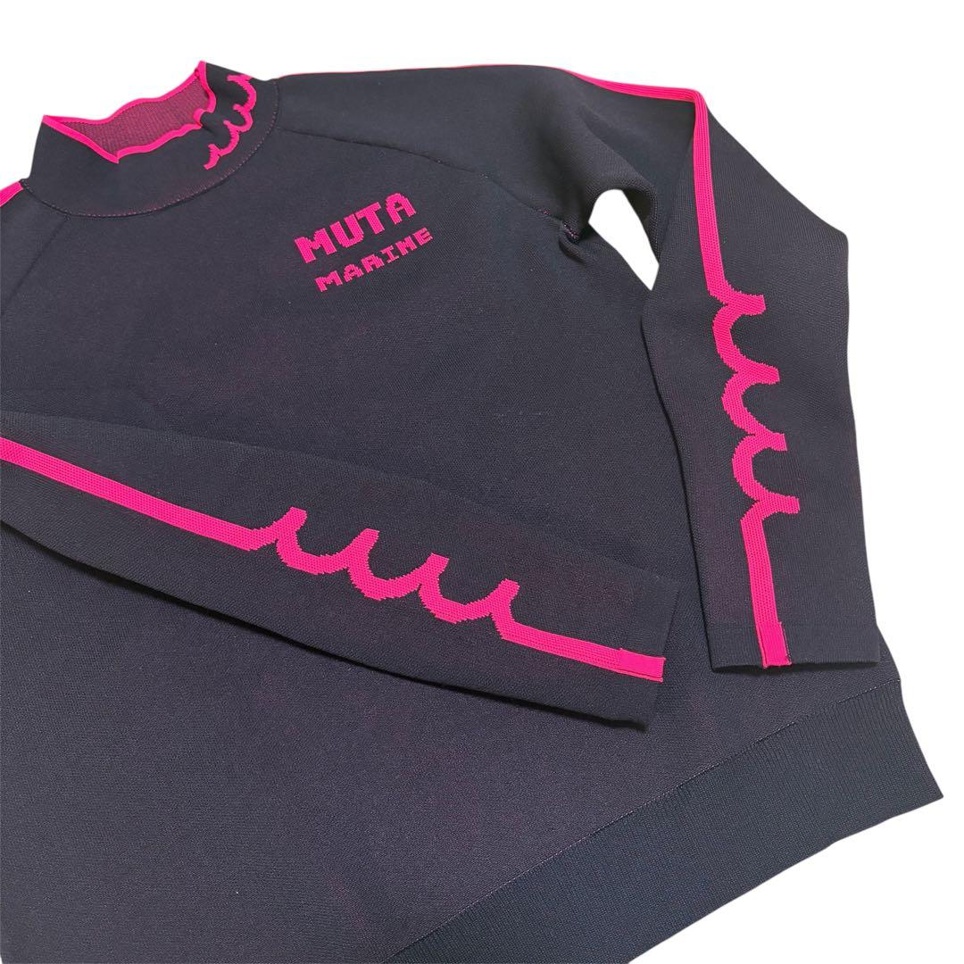 mutaMARINE ムータマリンゴルフ ジャガード モックネックプルオーバー