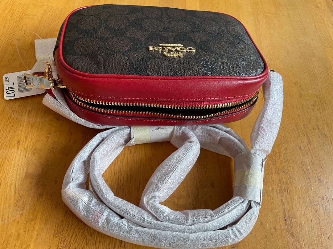 【新品未使用】COACH コーチ ミニ ジェイミー カメラバッグ シグネチャー
