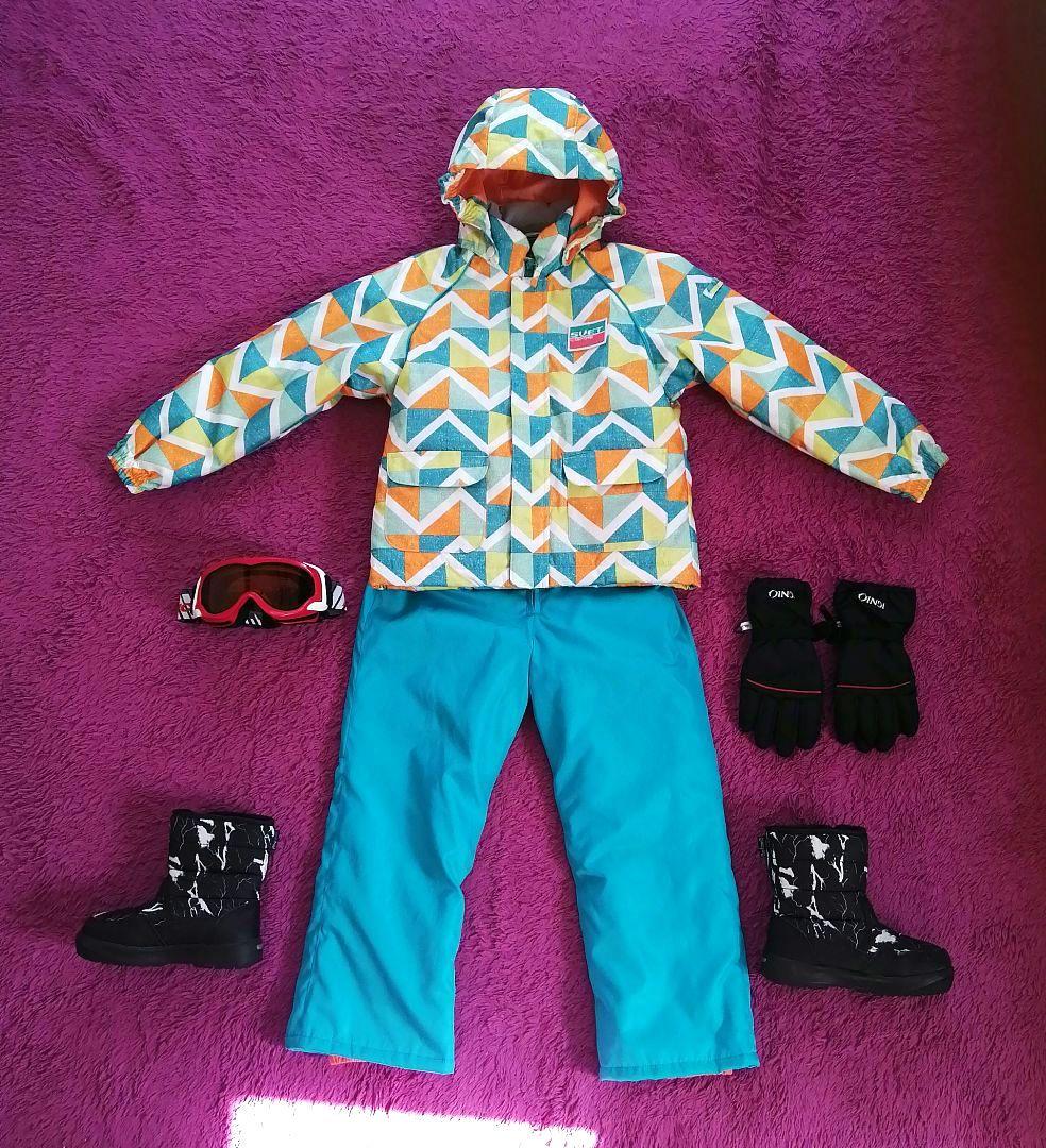 【るんでぃ様】 110 120 スキーウェア ゴーグル グローブ スノーブーツ