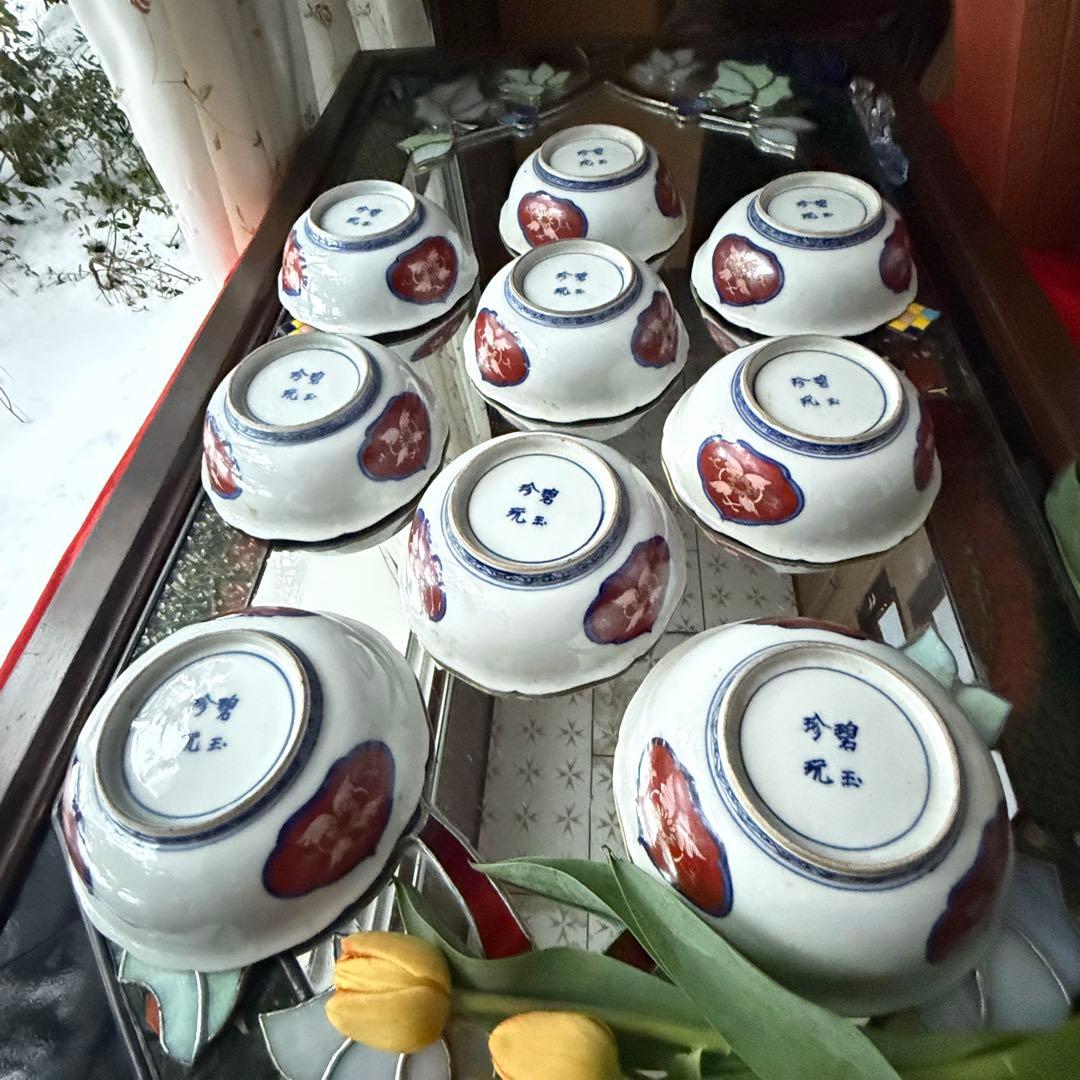 M様へ感謝お嫁入り‼️強運献上手大聖寺伊万里錦手Dragon❌牡丹龍　靏膾皿鉢2客