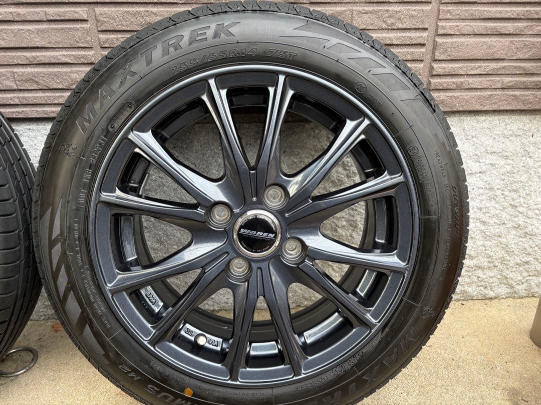 155/65r14 夏タイヤホイールセット4本