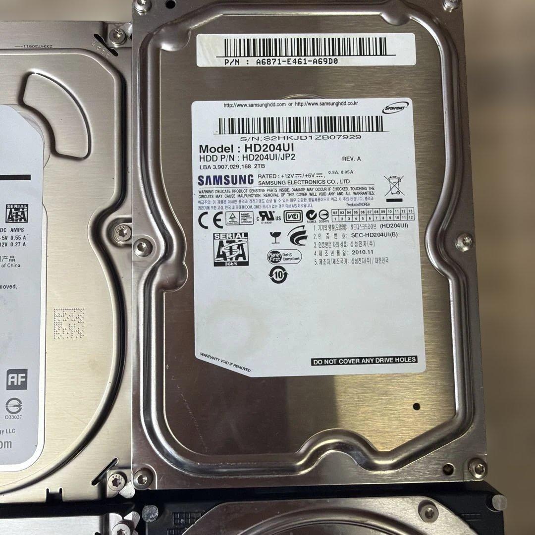 HDDセット 500GB、1TB、2TB、4TB 各種モデル