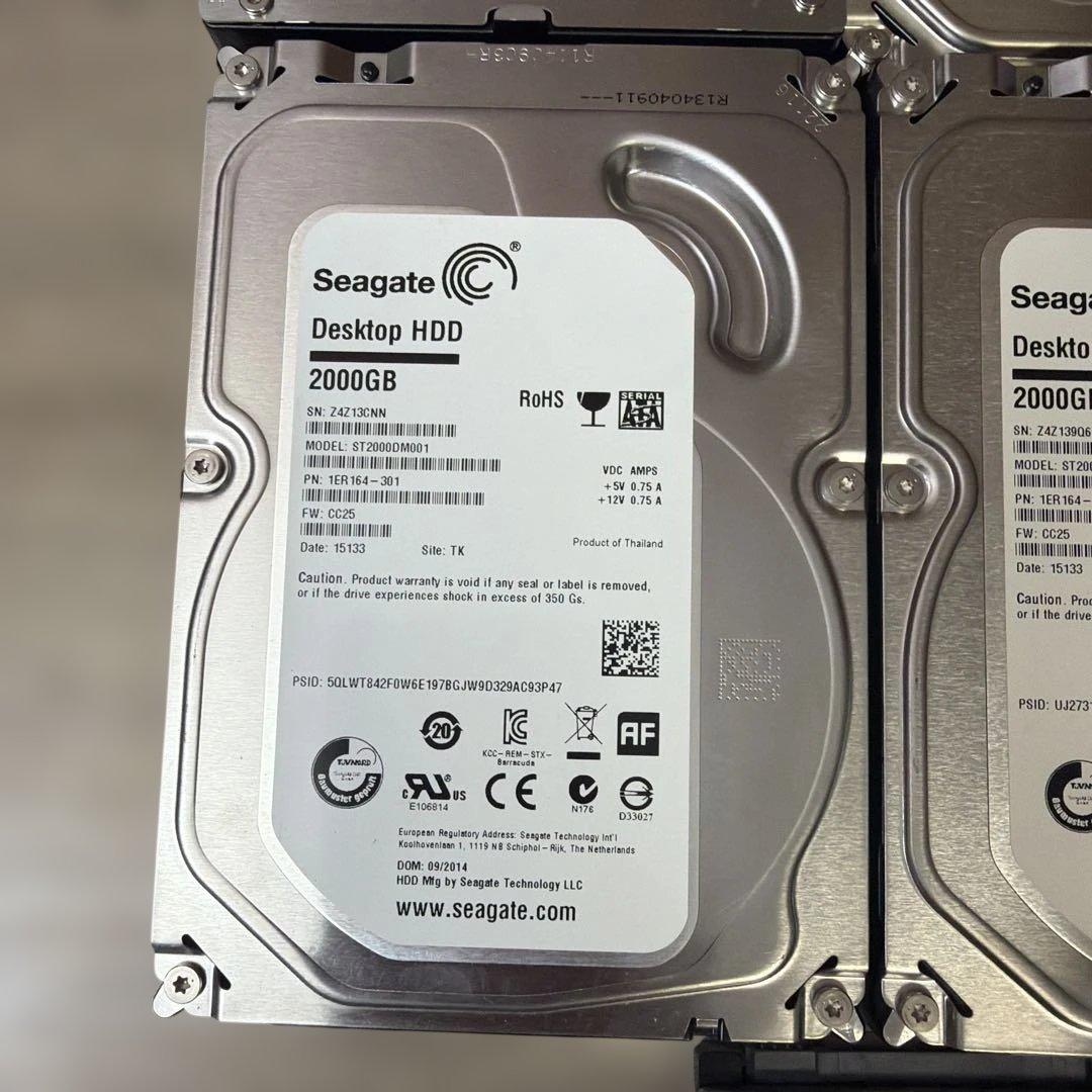 HDDセット 500GB、1TB、2TB、4TB 各種モデル