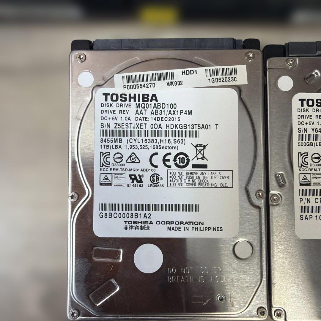 HDDセット 500GB、1TB、2TB、4TB 各種モデル