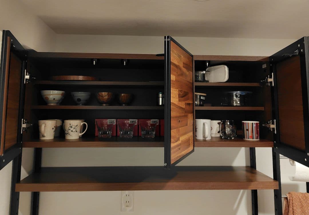 【専用】木製モダン食器棚（幅120cm）