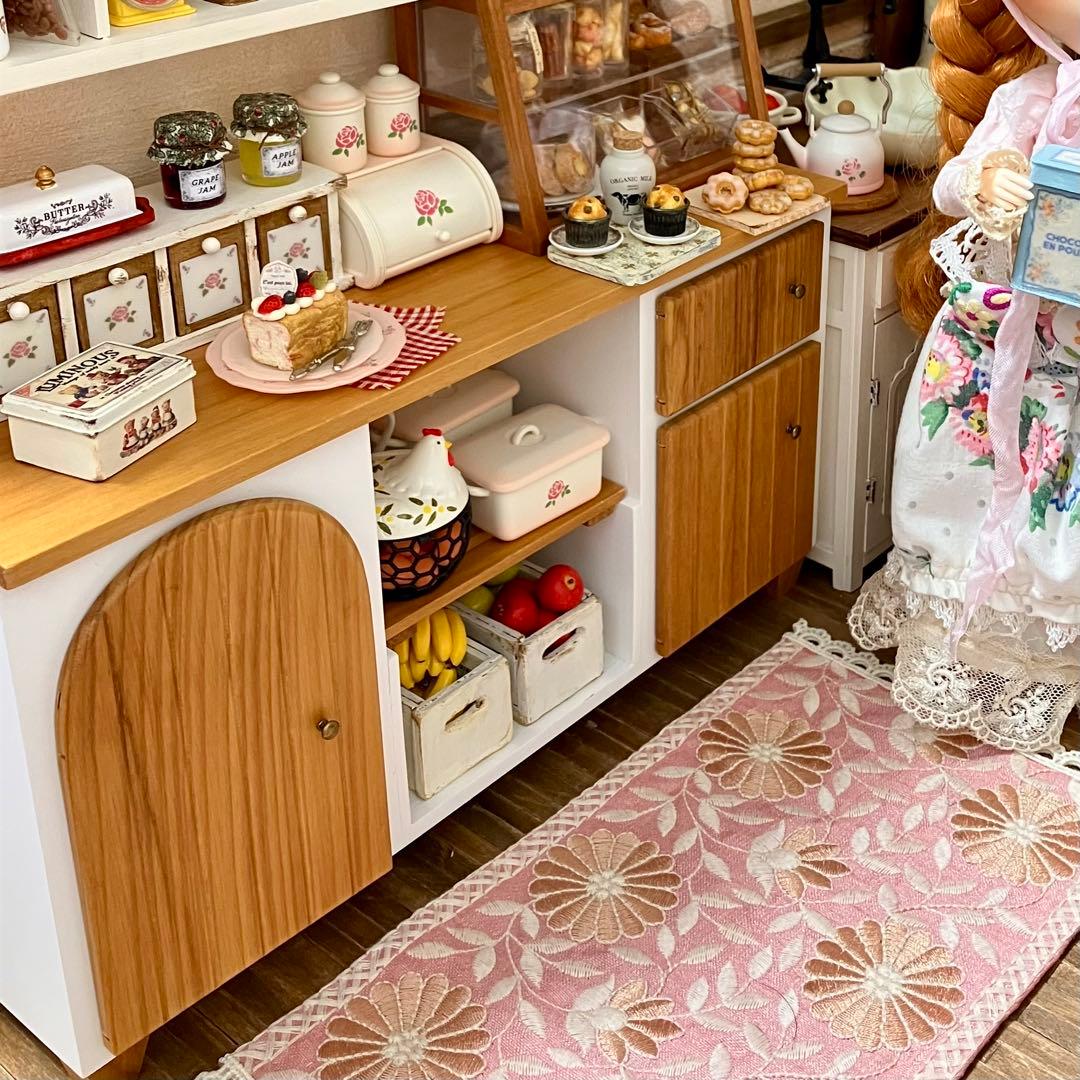 ミニチュア　ドール家具　キッチン台　ドールハウス