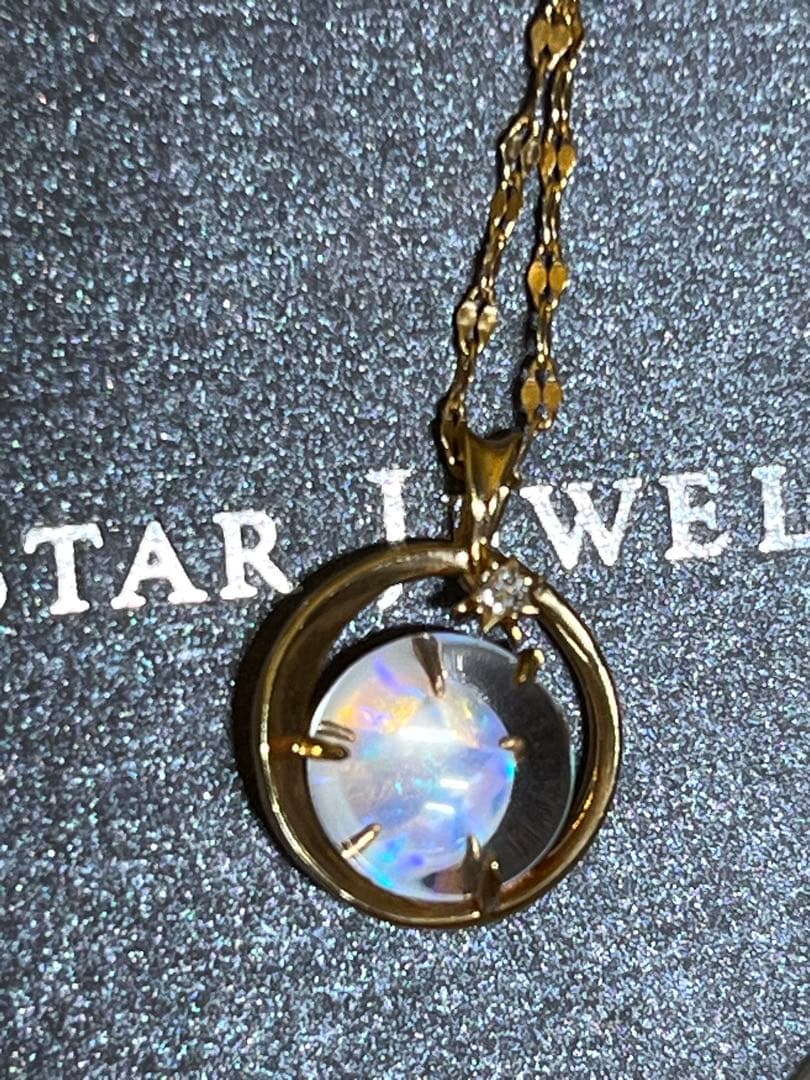 スタージュエリー　オパール　ダイヤモンド　ネックレス