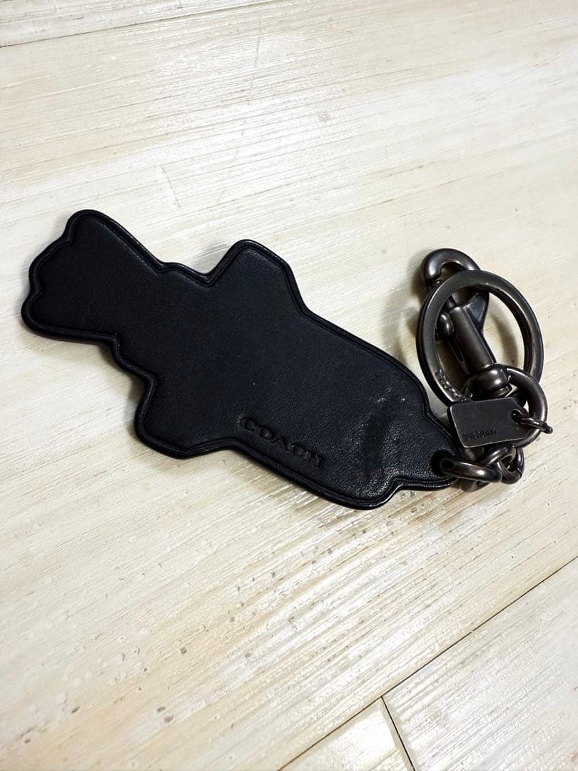 Coach ブラック ショルダーバッグ+キーホルダー