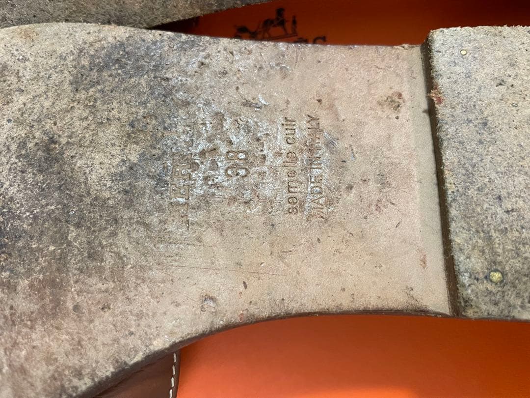 HERMES ブラウン サンダル 38