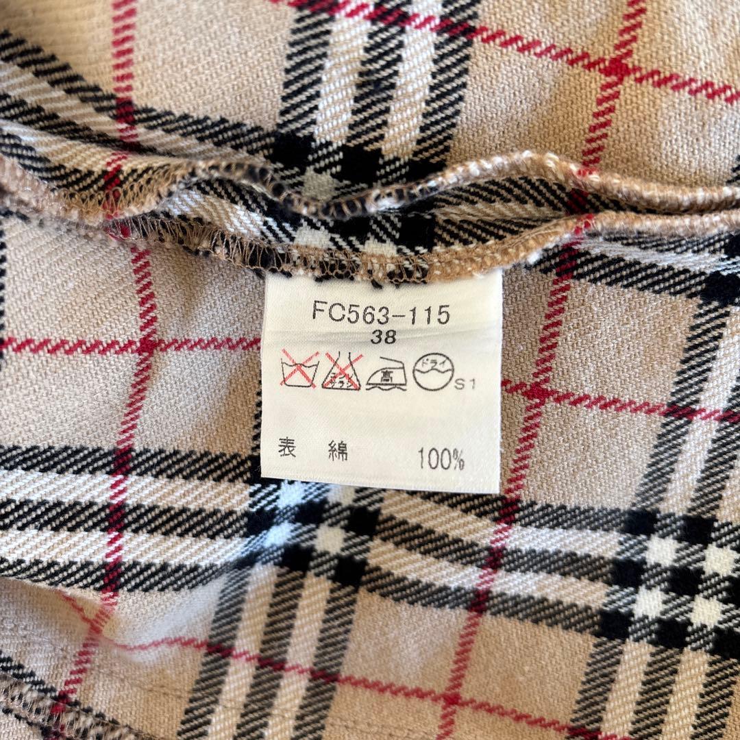 美品　希少　バーバリーブルーレーベル　ブルゾン　Gジャン　ノバチェック　38