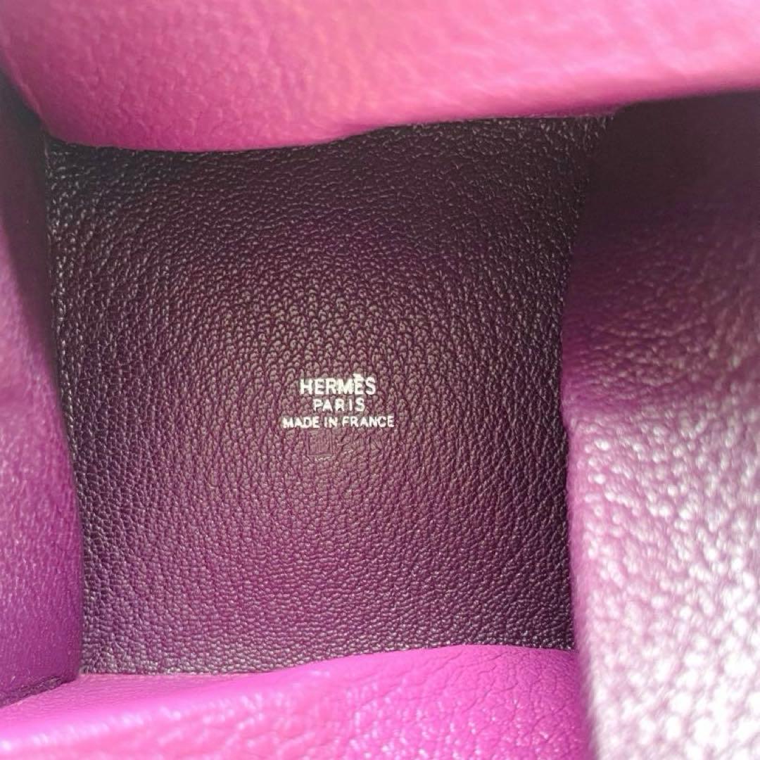 極美品　HERMES エルメス　ズールー　ケース　折り畳み式　パープル系