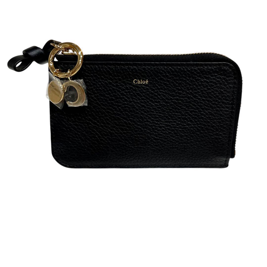 新品未使用　Chloe クロエ　ケース　アルファベット　カード入れ　黒