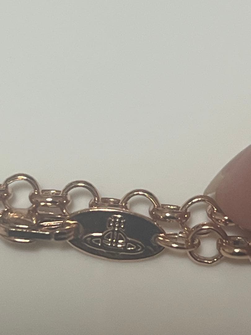 ヴィヴィアン　スモールオブネックレス　ピンクゴールド